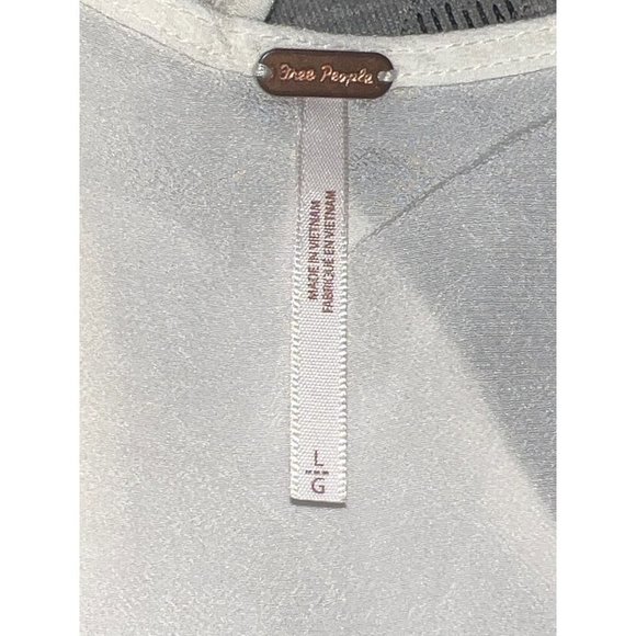 FREE PEOPLE Womens Ivory Cowl Neck Sleeveless Casual Top L - Picture 6 of 15